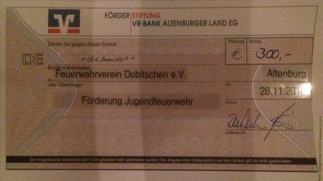 Feuerwehr Dobitschen Jugendfeuerwehr Erhalt Forderung Von Vr